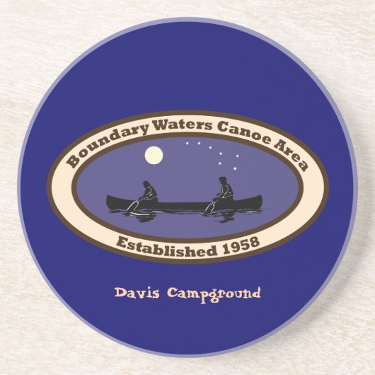 BWCAコースター – カスタム文字 コースター (正面)