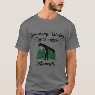 BWCAバウンダリーウォーターズカヌエリアミネソタデザイン Tシャツ