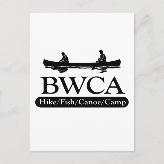 BWCA /ハイキングフィッシュカヌーキャンプ ポストカード (正面)