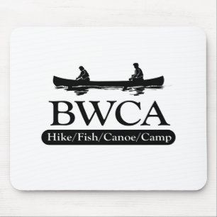 BWCA /ハイキングフィッシュカヌーキャンプ マウスパッド