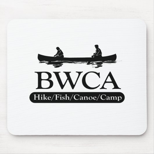 BWCA /ハイキングフィッシュカヌーキャンプ マウスパッド (正面)