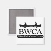 BWCA /ハイキングフィッシュカヌーキャンプ マグネット (正面/裏面)