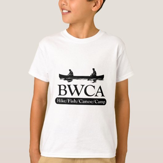 BWCA /ハイキングフィッシュカヌーキャンプ Tシャツ (正面)
