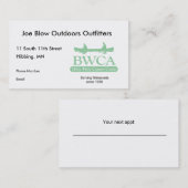 BWCA 予約カード (正面/裏面)