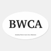 BWCA 楕円形シール (正面)