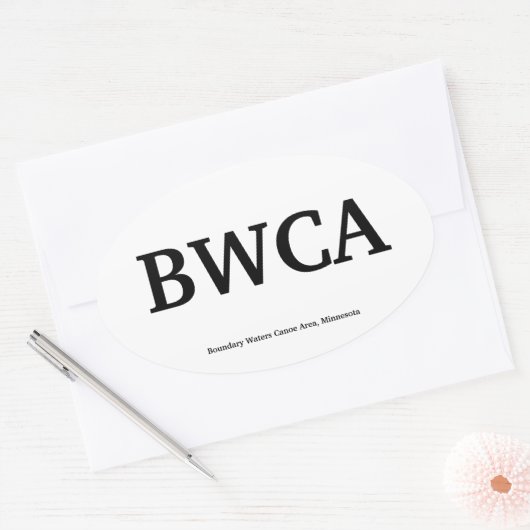 BWCA 楕円形シール (封筒)