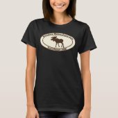 BWCA Boundary Waters Canoe Area Minnesota Moose Tシャツ (正面)