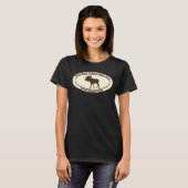 BWCA Boundary Waters Canoe Area Minnesota Moose Tシャツ (正面フル)