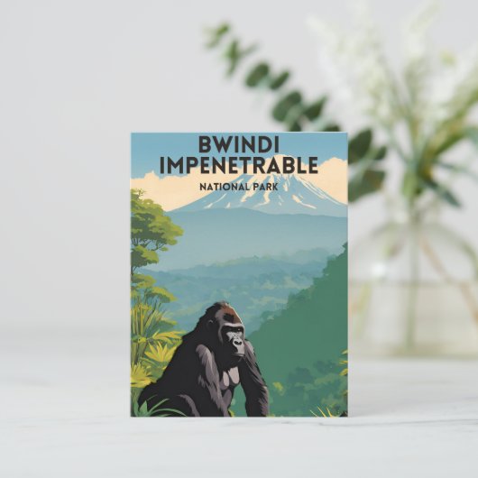 Bwindi不可侵国立公園 ポストカード (スタンド正面)