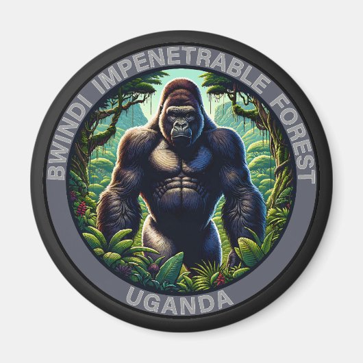 Bwindi Impernable Forest Uganda マグネット (正面)
