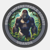 Bwindi Impernable Forest Uganda ラウンドシール (正面)