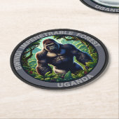 Bwindi Impernable Forest Uganda ラウンドペーパーコースター (アングル)