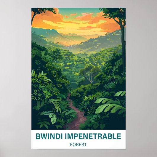 Bwindi Impernable Forest Uganda Travel ポスター (正面)