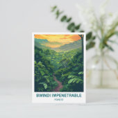 Bwindi Impernable Forest Uganda Travel ポストカード (スタンド正面)