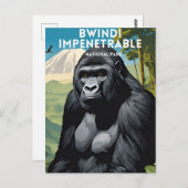 Bwindi Impernetable国立公園旅行 ポストカード (正面/裏面)