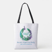 BWL家族のロゴのトートバック トートバッグ (裏面)