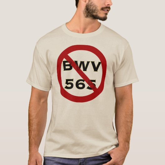 BWV565によって禁止されるTシャツ Tシャツ (正面)