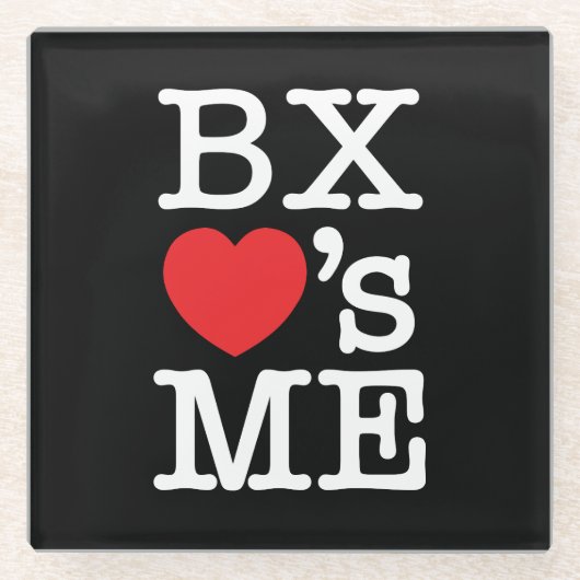 BX ❤のME ガラスコースター (正面)