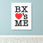 BX ❤のME キャンバスプリント (インサイチュ (ウッドフロア))