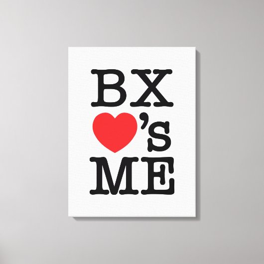 BX ❤のME キャンバスプリント (正面)