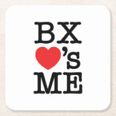 BX ❤のME スクエアペーパーコースター (正面)