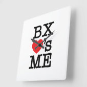 BX ❤のME スクエア壁時計 (傾斜)