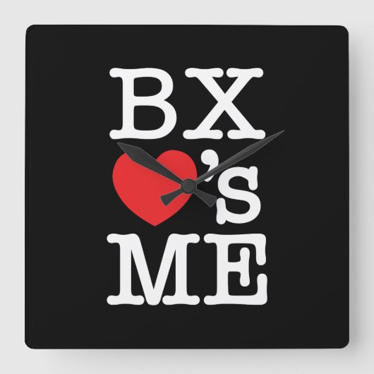 BX ❤のME スクエア壁時計 (正面)