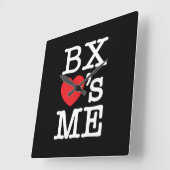 BX ❤のME スクエア壁時計 (傾斜)