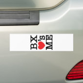 BX ❤のME バンパーステッカー (車上)