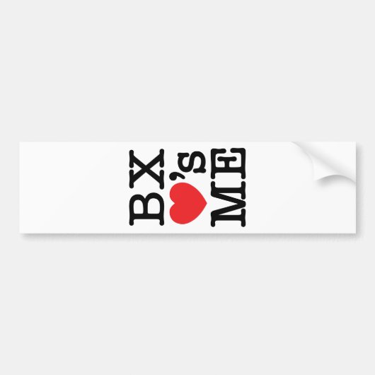 BX ❤のME バンパーステッカー (正面)