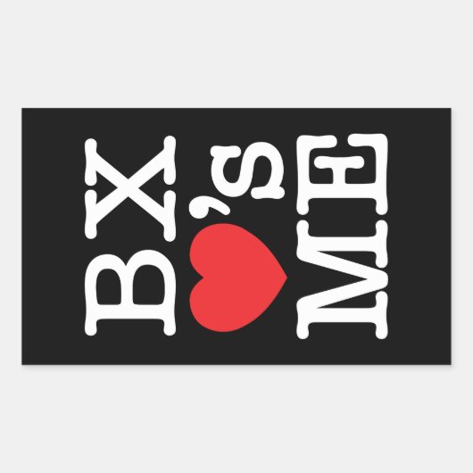 BX ❤のME 長方形シール (正面)