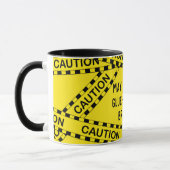 BY02クラフトカスタムギフトのための警察テーおもしろいプの切り離し マグカップ (左)