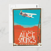 By Air - Alice春オーストラリア ポストカード (正面/裏面)