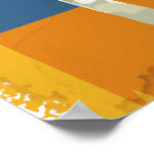 By Air To Riyadh Vintage Travel poster ポスター (角)