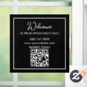 By Appointment Only Logo AI door sign ウィンドウサイン (ホーム)