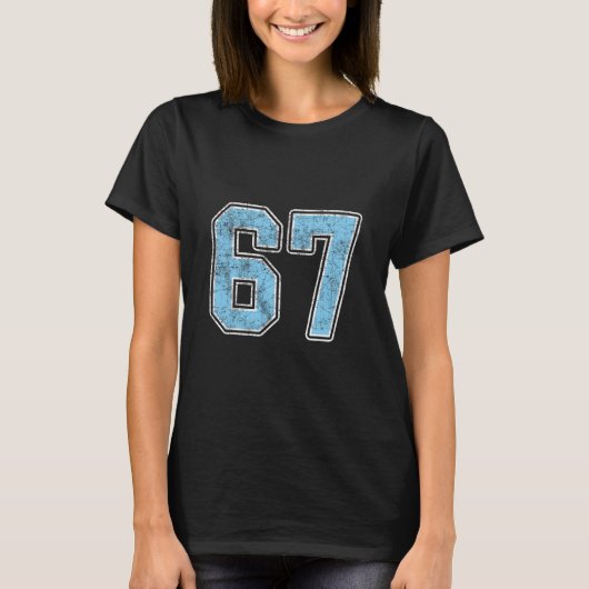 By Blue 67 Six Seven Meme  Tシャツ (正面)