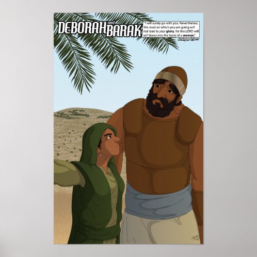 By Faith Series - Deborah & Barak Poster 11" x 17" ポスター (正面)