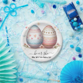 By Games Ohベビー共同デュアルツインジェンダーのリビール ペーパープレート (パーティー)