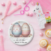 By Games Ohベビー共同デュアルツインジェンダーのリビール ペーパープレート (パーティー)