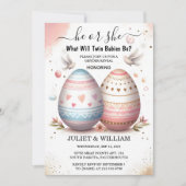 By Games Ohベビー共同デュアルツインジェンダーのリビール 招待状 (正面)