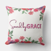 By Grace救「20x20」フローラ縁ど装飾用クッション クッション (正面)