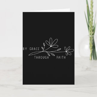 By Grace Through Faith Ephesians 2_8-9 Flower Fiat カード