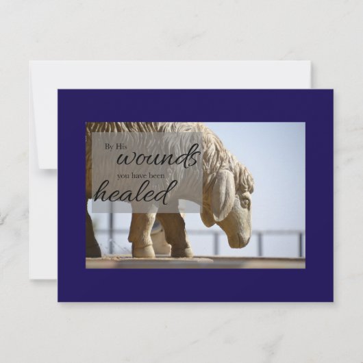 By His Wounds We are Healed Card ノートカード (正面)