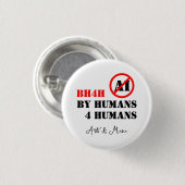 By Humans 4 Humans / Arts & Music (BH4H) 缶バッジ (正面&裏面)