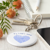 By Love's Hand Fingerprint Keychain キーホルダー (側面)