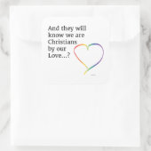 By Our Love Stickers スクエアシール (バッグ)