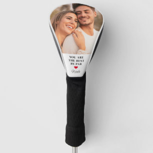 BY PAR最高のの赤いハート写真 ゴルフヘッドカバー