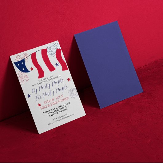 By Party People, For Party People 4th of July 招待状