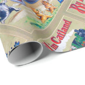 By Road & Rail in Catland, Louis Wain ラッピングペーパー (ロールコーナー)