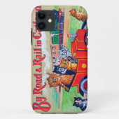 By Road & Rail in Catland, Louis Wain Case-Mate iPhoneケース (裏面)